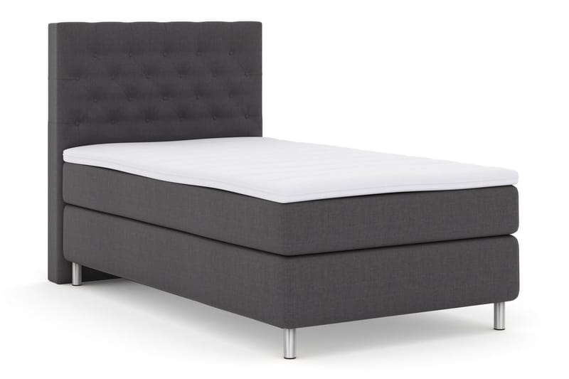 Sänkypaketti Choice No 3 120x200 Medium - Tummanharmaa/Metallijalat - Huonekalut - Sänky - Jenkkisängyt