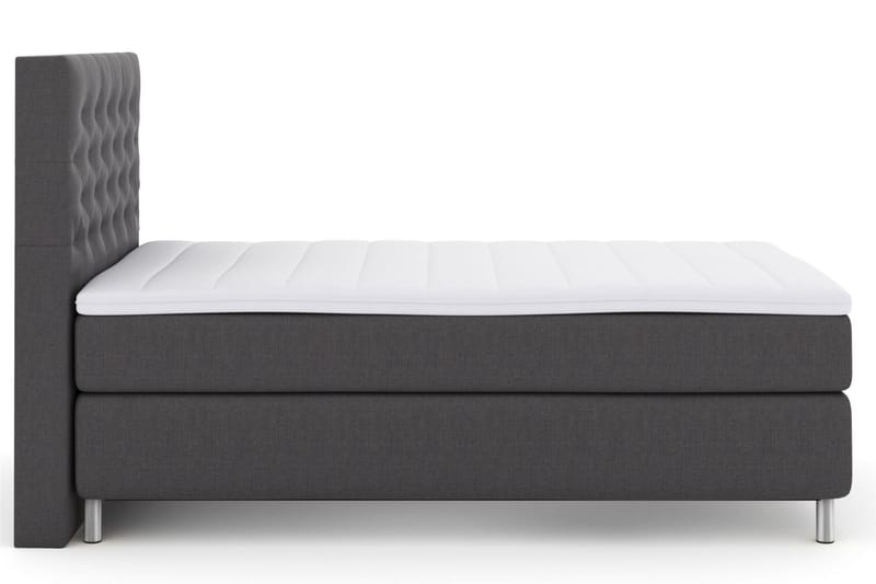 Sänkypaketti Choice No 3 120x200 Medium - Tummanharmaa/Metallijalat - Huonekalut - Sänky - Jenkkisängyt