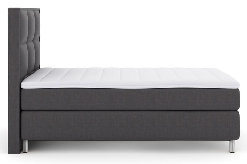 Sänkypaketti Choice No 3 120x200 Medium - Tummanharmaa/Metallijalat - Huonekalut - Sänky - Jenkkisängyt