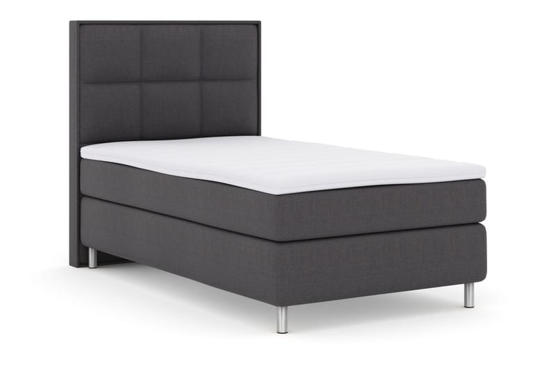 Sänkypaketti Choice No 3 120x200 Medium - Tummanharmaa/Metallijalat - Huonekalut - Sänky - Jenkkisängyt