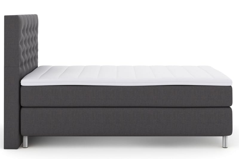 Sänkypaketti Choice No 3 120x200 Medium - Tummanharmaa/Metallijalat - Huonekalut - Sänky - Jenkkisängyt