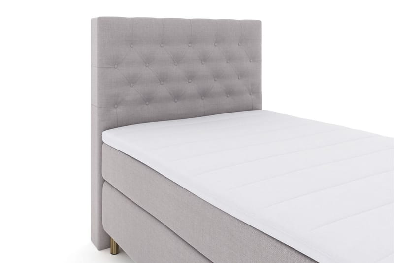 Sänkypaketti Choice No 3 120x200 Medium - Vaaleanharmaa/Kuparijalat - Huonekalut - Sänky - Jenkkisängyt