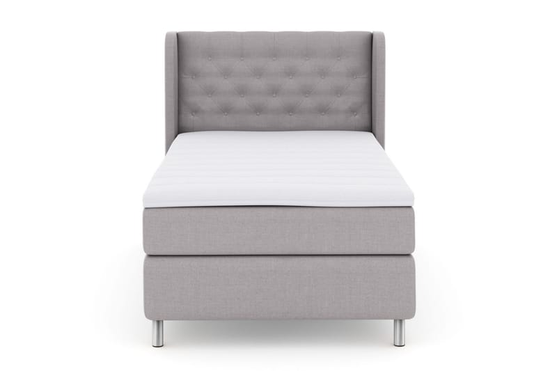 Sänkypaketti Choice No 3 120x200 Medium, Vaaleanharmaa/Metallijalat