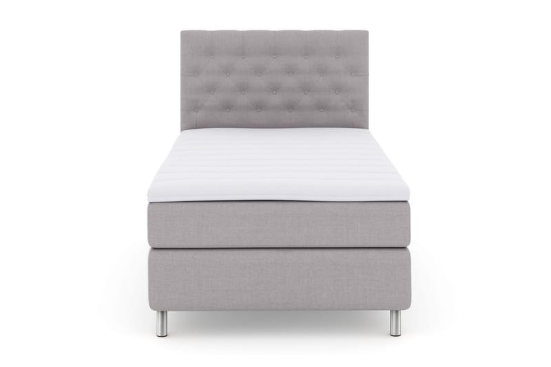 Sänkypaketti Choice No 3 120x200 Medium - Vaaleanharmaa/Metallijalat - Huonekalut - Sänky - Jenkkisängyt