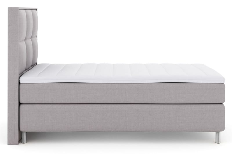 Sänkypaketti Choice No 3 120x200 Medium - Vaaleanharmaa/Metallijalat - Huonekalut - Sänky - Jenkkisängyt