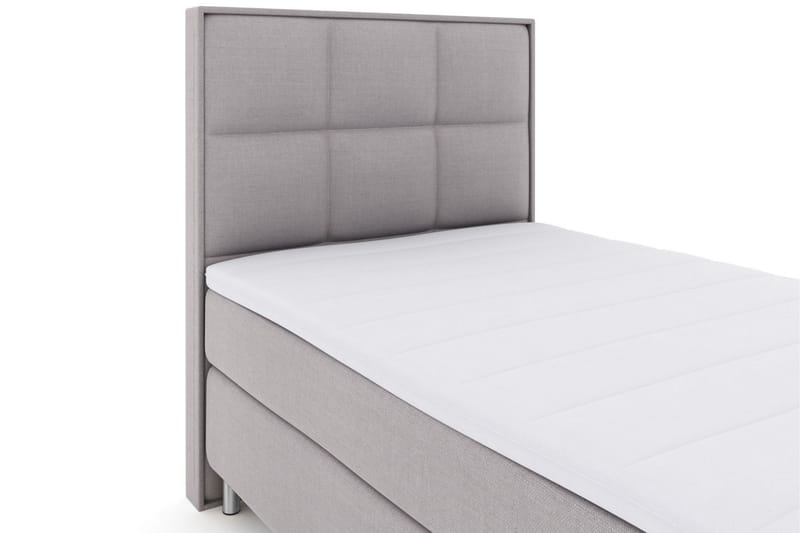 Sänkypaketti Choice No 3 120x200 Medium - Vaaleanharmaa/Metallijalat - Huonekalut - Sänky - Jenkkisängyt