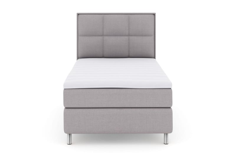 Sänkypaketti Choice No 3 120x200 Medium - Vaaleanharmaa/Metallijalat - Huonekalut - Sänky - Jenkkisängyt