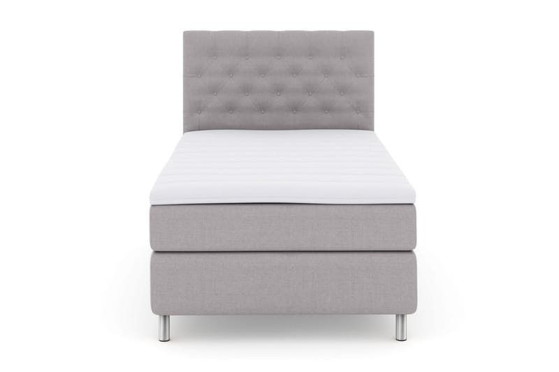 Sänkypaketti Choice No 3 120x200 Medium - Vaaleanharmaa/Metallijalat - Huonekalut - Sänky - Jenkkisängyt