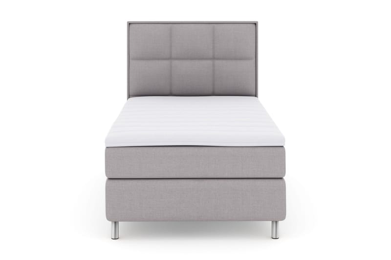 Sänkypaketti Choice No 3 120x200 Medium - Vaaleanharmaa/Metallijalat - Huonekalut - Sänky - Jenkkisängyt