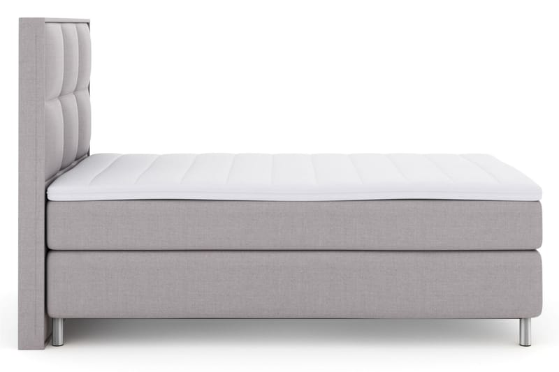 Sänkypaketti Choice No 3 120x200 Medium - Vaaleanharmaa/Metallijalat - Huonekalut - Sänky - Jenkkisängyt