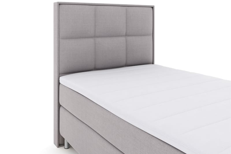 Sänkypaketti Choice No 3 120x200 Medium - Vaaleanharmaa/Metallijalat - Huonekalut - Sänky - Jenkkisängyt