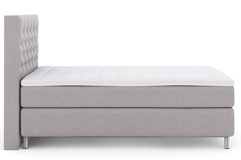 Sänkypaketti Choice No 3 120x200 Medium - Vaaleanharmaa/Metallijalat - Huonekalut - Sänky - Jenkkisängyt