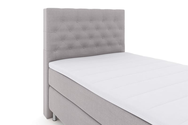 Sänkypaketti Choice No 3 120x200 Medium - Vaaleanharmaa/Metallijalat - Huonekalut - Sänky - Jenkkisängyt