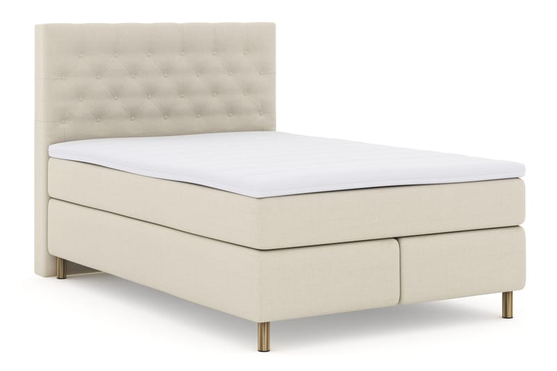Sänkypaketti Choice No 3 140x200 Kova - Beige/Kuparijalat - Huonekalut - Sänky - Jenkkisängyt
