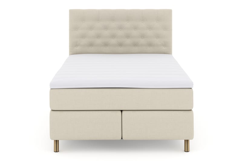 Sänkypaketti Choice No 3 140x200 Kova - Beige/Kuparijalat - Huonekalut - Sänky - Jenkkisängyt
