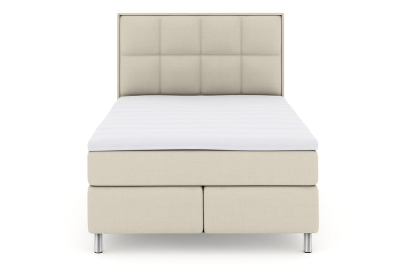 Sänkypaketti Choice No 3 140x200 Kova - Beige/Metallijalat - Huonekalut - Sänky - Jenkkisängyt