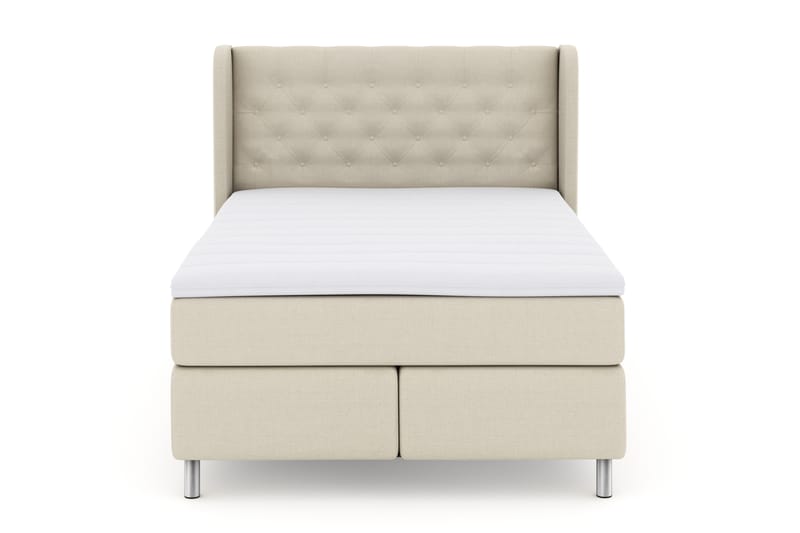 Sänkypaketti Choice No 3 140x200 Kova - Beige/Metallijalat - Huonekalut - Sänky - Jenkkisängyt