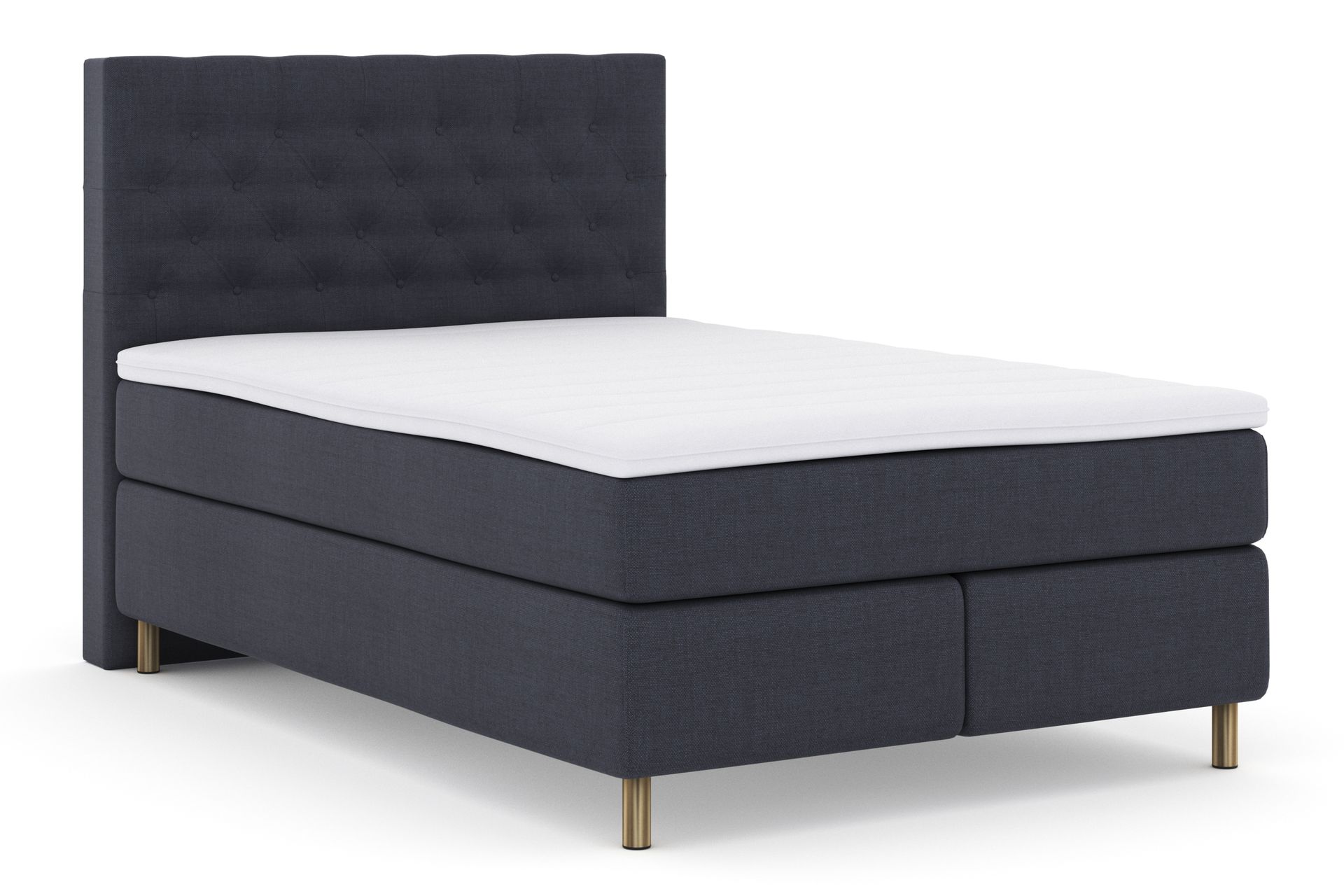 Sänkypaketti Choice No 3 140x200 Kova - Sininen/Kuparijalat - Huonekalut - Sänky - Jenkkisängyt