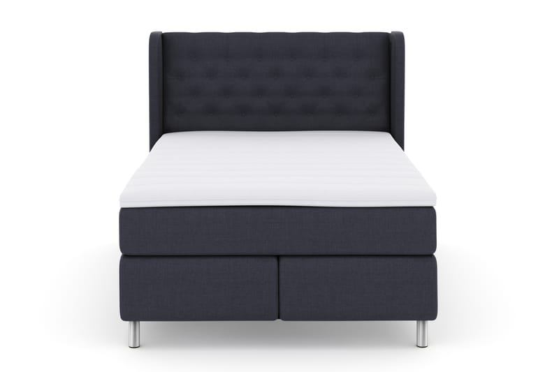 Sänkypaketti Choice No 3 140x200 Kova - Sininen/Metallijalat - Huonekalut - Sänky - Jenkkisängyt