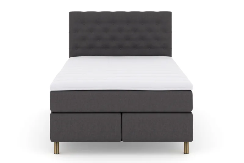Sänkypaketti Choice No 3 140x200 Kova - Tummanharmaa/Kuparijalat - Huonekalut - Sänky - Jenkkisängyt