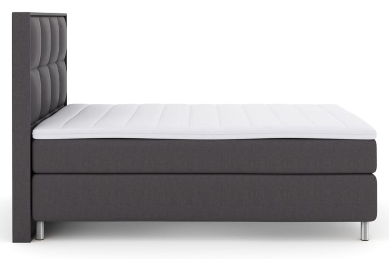 Sänkypaketti Choice No 3 140x200 Kova - Tummanharmaa/Metallijalat - Huonekalut - Sänky - Jenkkisängyt