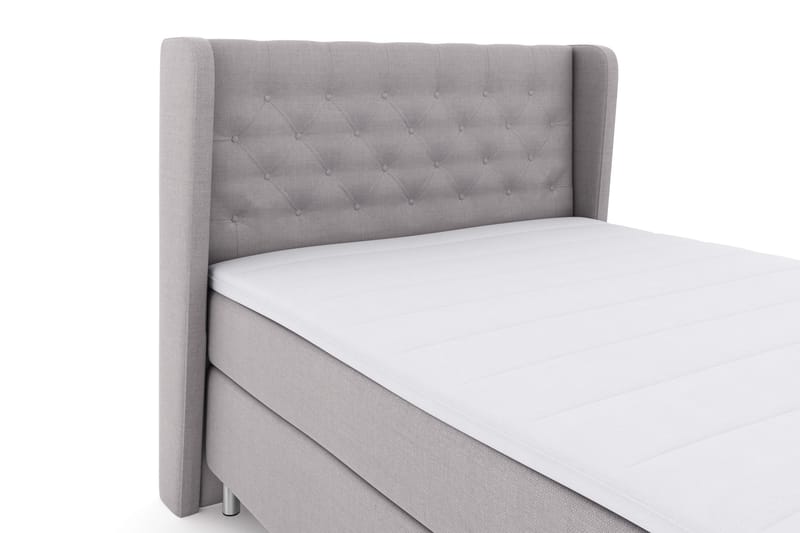 Sänkypaketti Choice No 3 140x200 Kova - Vaaleanharmaa/Metallijalat - Huonekalut - Sänky - Jenkkisängyt
