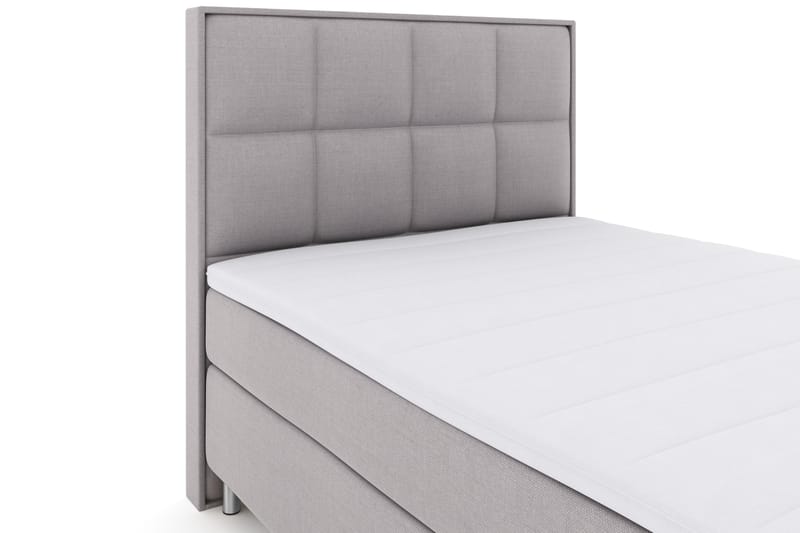 Sänkypaketti Choice No 3 140x200 Kova - Vaaleanharmaa/Metallijalat - Huonekalut - Sänky - Jenkkisängyt