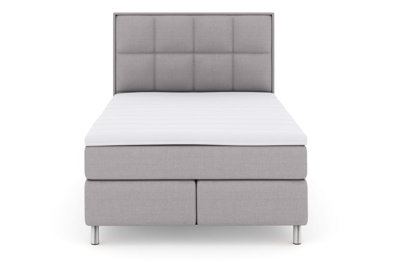 Sänkypaketti Choice No 3 140x200 Kova - Vaaleanharmaa/Metallijalat - Huonekalut - Sänky - Jenkkisängyt