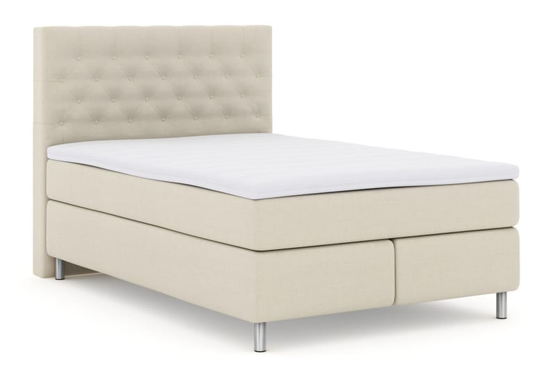 Sänkypaketti Choice No 3 140x200 Kova/Medium - Beige/Metallijalat - Huonekalut - Sänky - Jenkkisängyt