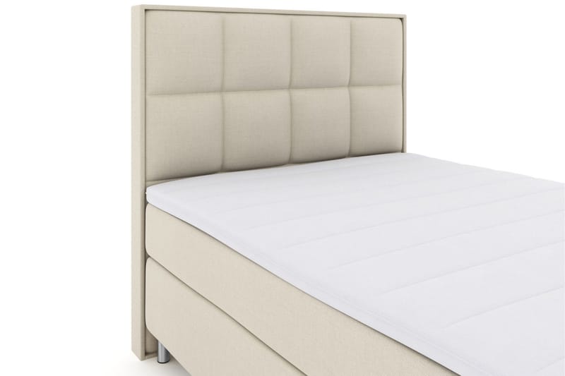 Sänkypaketti Choice No 3 140x200 Kova/Medium - Beige/Metallijalat - Huonekalut - Sänky - Jenkkisängyt