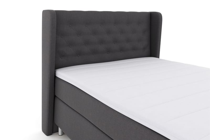 Sänkypaketti Choice No 3 140x200 Kova/Medium - Tummanharmaa/Metallijalat - Huonekalut - Sänky - Jenkkisängyt