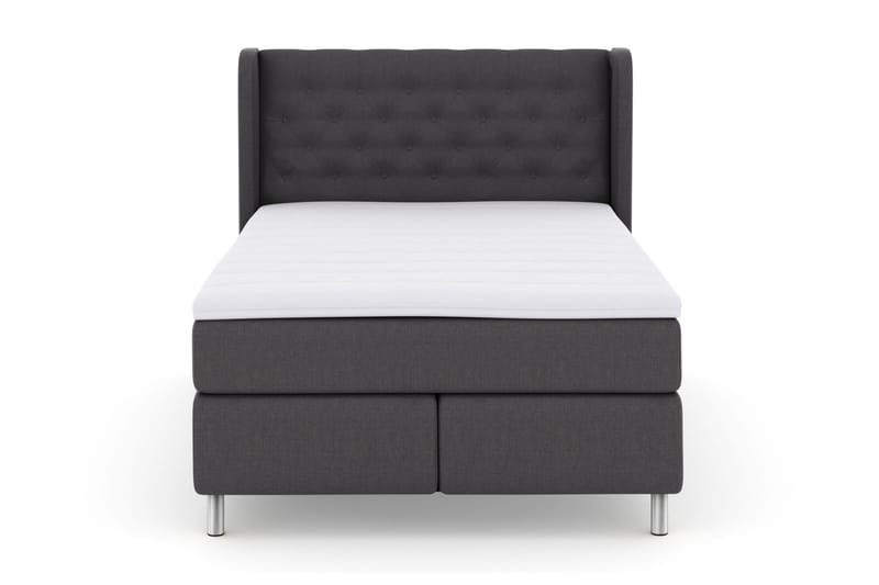 Sänkypaketti Choice No 3 140x200 Kova/Medium - Tummanharmaa/Metallijalat - Huonekalut - Sänky - Jenkkisängyt
