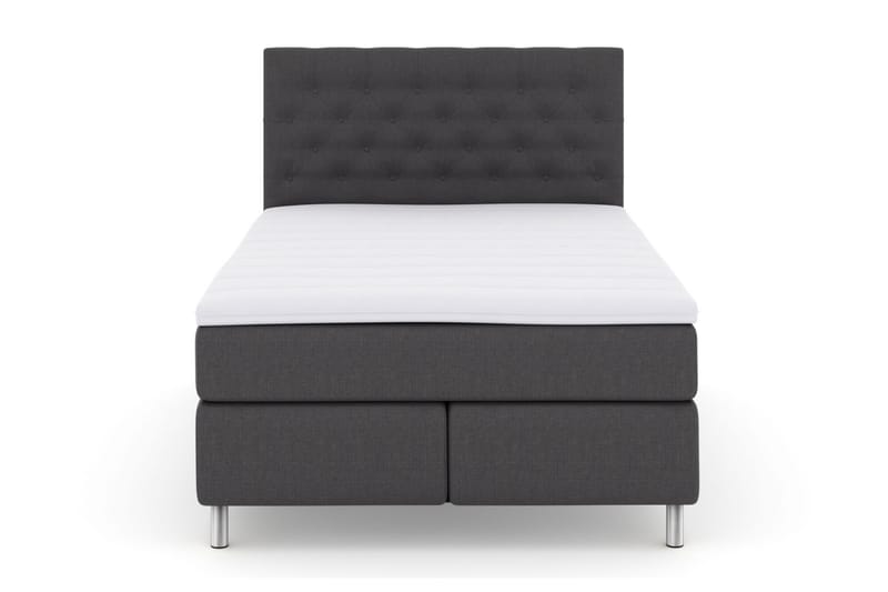 Sänkypaketti Choice No 3 140x200 Kova/Medium - Tummanharmaa/Metallijalat - Huonekalut - Sänky - Jenkkisängyt