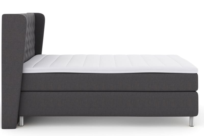 Sänkypaketti Choice No 3 140x200 Kova/Medium - Tummanharmaa/Metallijalat - Huonekalut - Sänky - Jenkkisängyt