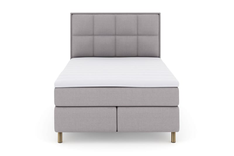 Sänkypaketti Choice No 3 140x200 Kova/Medium - Vaaleanharmaa/Kuparijalat - Huonekalut - Sänky - Jenkkisängyt