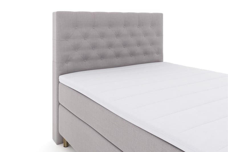 Sänkypaketti Choice No 3 140x200 Kova/Medium - Vaaleanharmaa/Kuparijalat - Huonekalut - Sänky - Jenkkisängyt