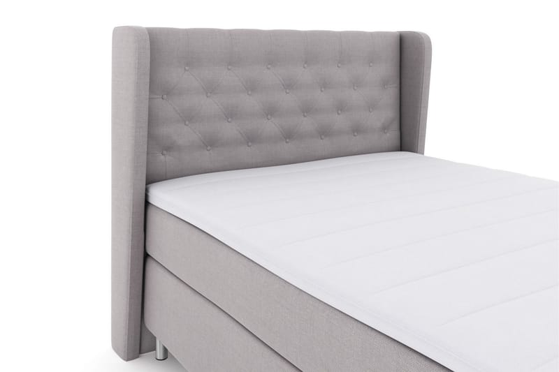 Sänkypaketti Choice No 3 140x200 Kova/Medium - Vaaleanharmaa/Metallijalat - Huonekalut - Sänky - Jenkkisängyt