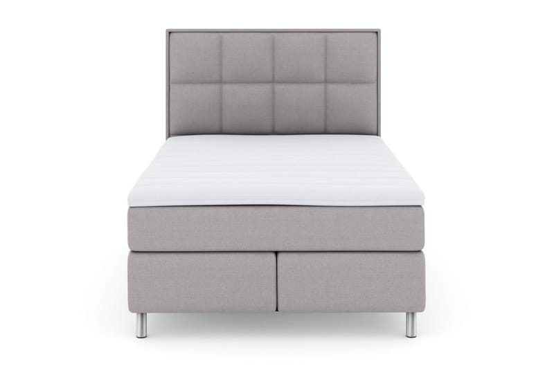 Sänkypaketti Choice No 3 140x200 Kova/Medium - Vaaleanharmaa/Metallijalat - Huonekalut - Sänky - Jenkkisängyt