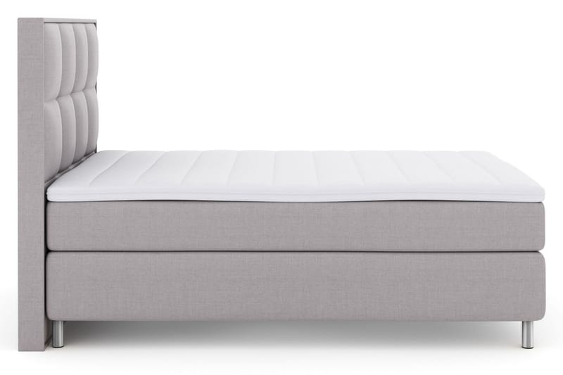 Sänkypaketti Choice No 3 140x200 Kova/Medium - Vaaleanharmaa/Metallijalat - Huonekalut - Sänky - Jenkkisängyt