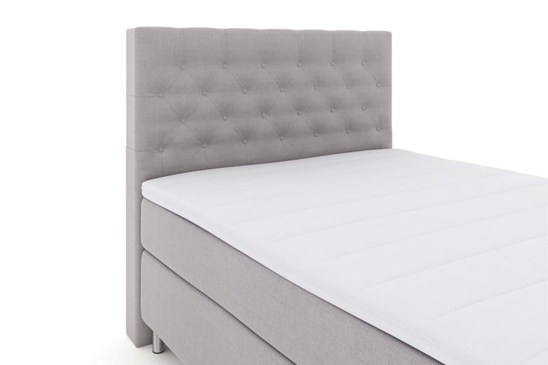 Sänkypaketti Choice No 3 140x200 Kova/Medium - Vaaleanharmaa/Metallijalat - Huonekalut - Sänky - Jenkkisängyt