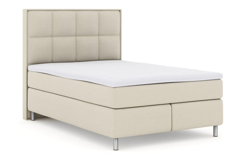Sänkypaketti Choice No 3 140x200 Medium - Beige/Metallijalat - Huonekalut - Sänky - Jenkkisängyt
