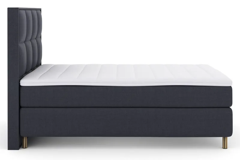 Sänkypaketti Choice No 3 140x200 Medium - Sininen/Kuparijalat - Huonekalut - Sänky - Jenkkisängyt