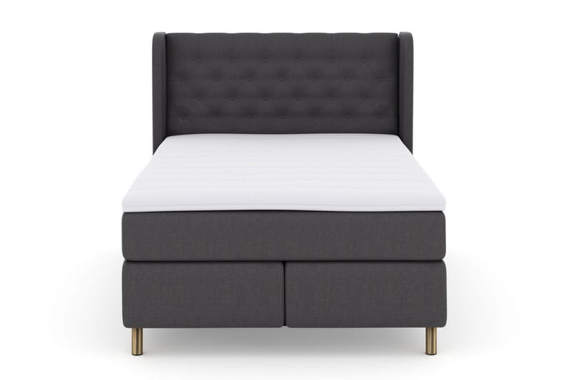 Sänkypaketti Choice No 3 140x200 Medium, Tummanharmaa/Kuparijalat