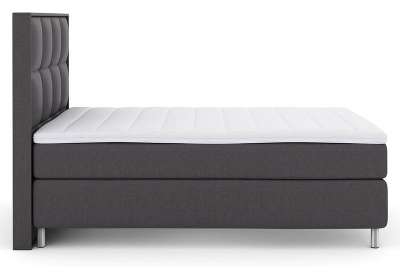 Sänkypaketti Choice No 3 140x200 Medium - Tummanharmaa/Metallijalat - Huonekalut - Sänky - Jenkkisängyt