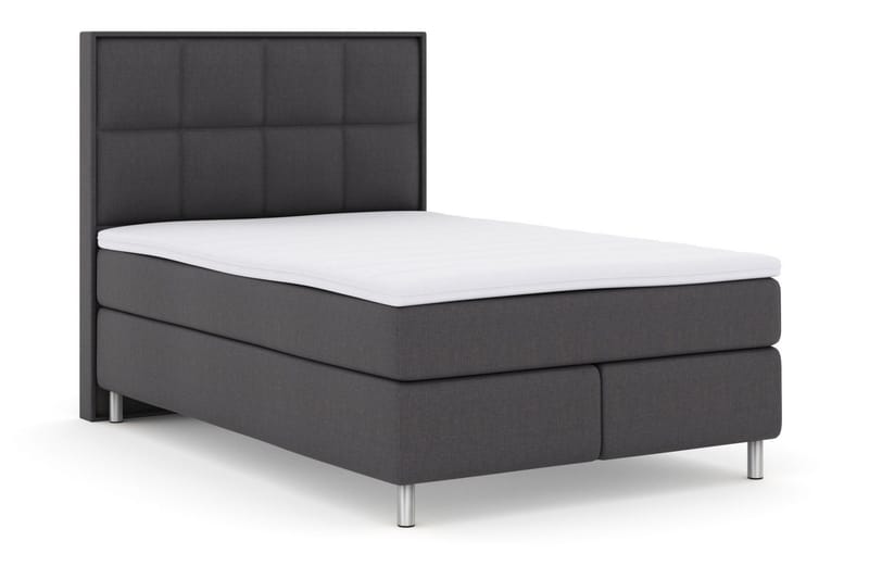 Sänkypaketti Choice No 3 140x200 Medium - Tummanharmaa/Metallijalat - Huonekalut - Sänky - Jenkkisängyt