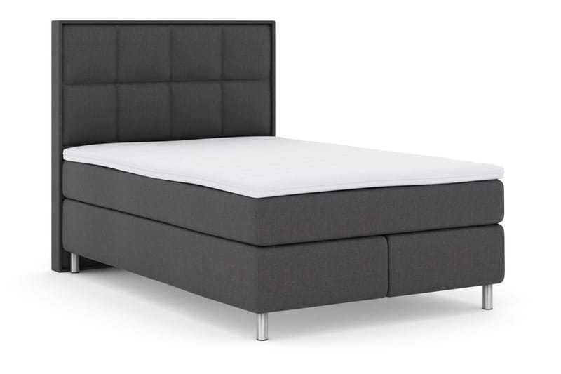 Sänkypaketti Choice No 3 140x200 Medium - Tummanharmaa/Metallijalat - Huonekalut - Sänky - Jenkkisängyt