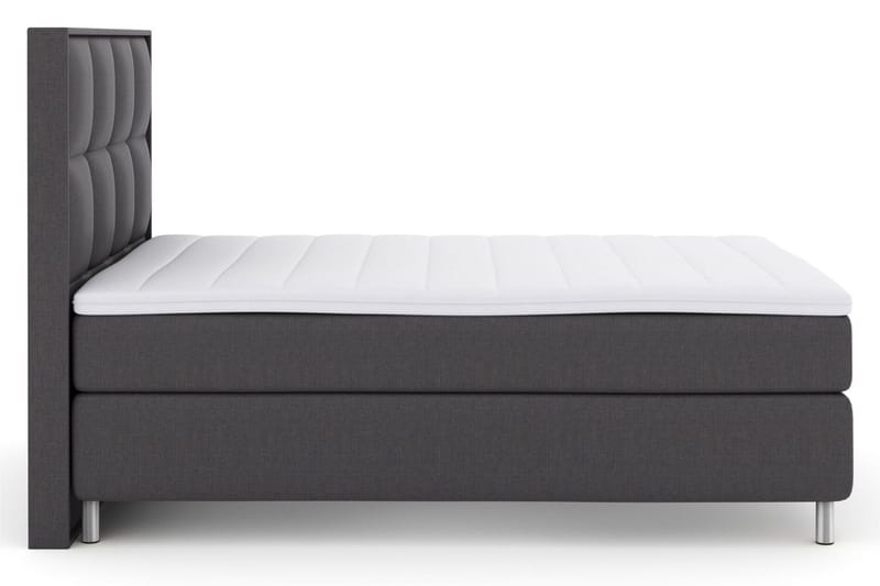Sänkypaketti Choice No 3 140x200 Medium - Tummanharmaa/Metallijalat - Huonekalut - Sänky - Jenkkisängyt