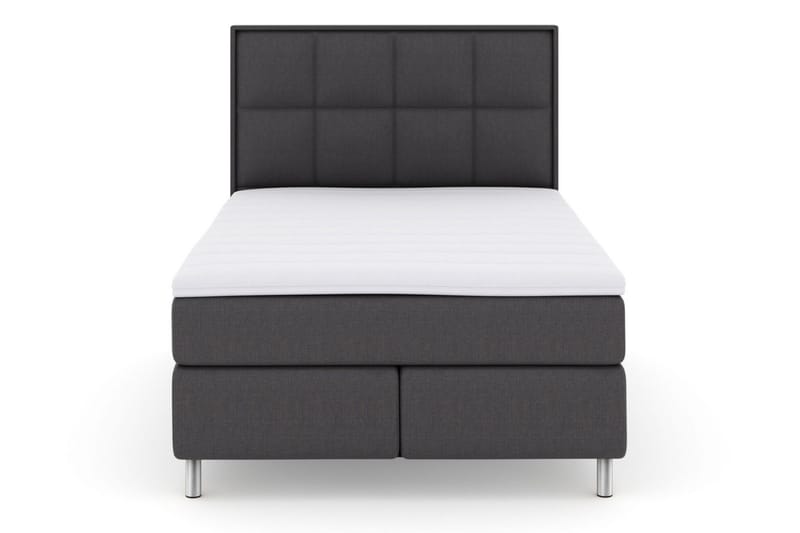 Sänkypaketti Choice No 3 140x200 Medium - Tummanharmaa/Metallijalat - Huonekalut - Sänky - Jenkkisängyt