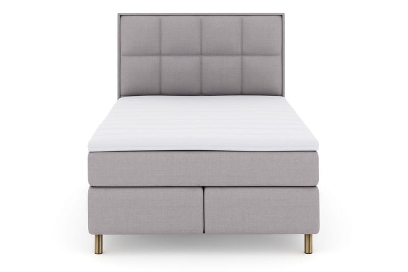Sänkypaketti Choice No 3 140x200 Medium - Vaaleanharmaa/Kuparijalat - Huonekalut - Sänky - Jenkkisängyt
