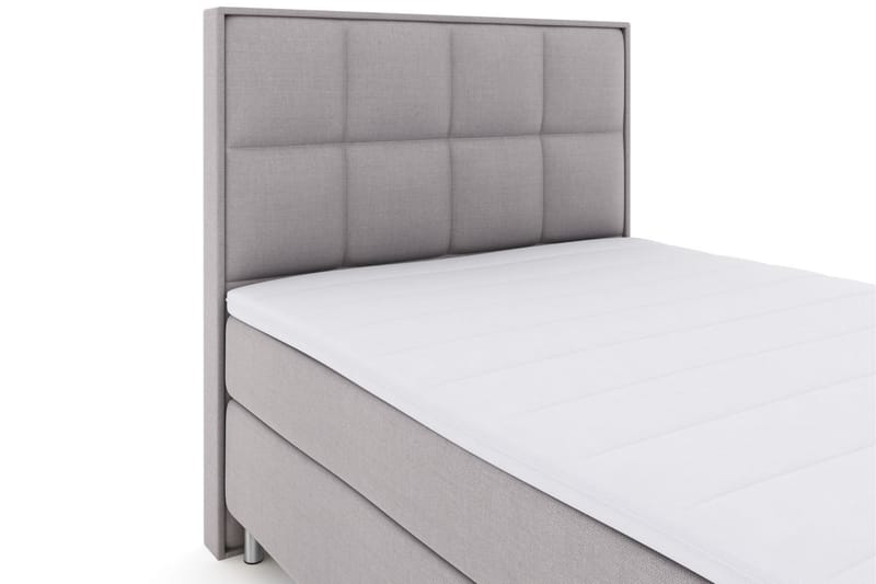 Sänkypaketti Choice No 3 140x200 Medium - Vaaleanharmaa/Metallijalat - Huonekalut - Sänky - Jenkkisängyt